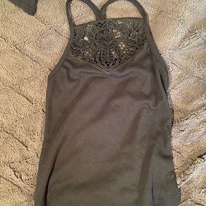 rue21 halter tank top black